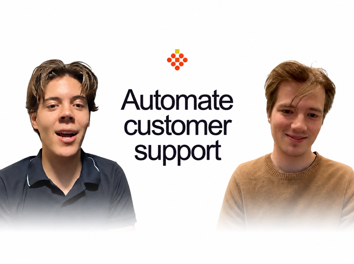 Two Strawberry teammates beside the words Automate customer support